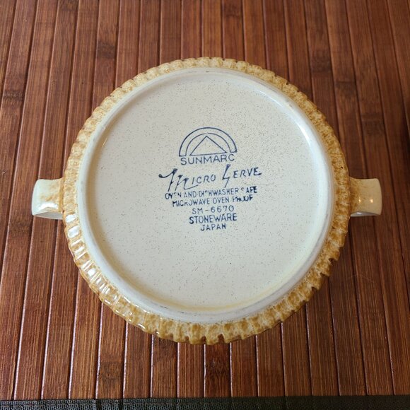 Vintage Sunmarc Japan Stoneware Covered Pot, Bowl, Oven Safe - Picture 4 of 10